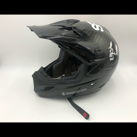 BRP Black Carbon Fibre Helmet MX7-XPR Adult Large - Picture 2 of 12